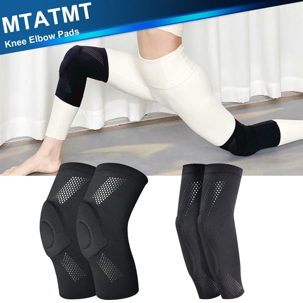 1Pair Knee Elbow Pads for Men Women Knees Protective, Knee Elbow Braces for Volleyball Football Dance Yoga Running Cycling
