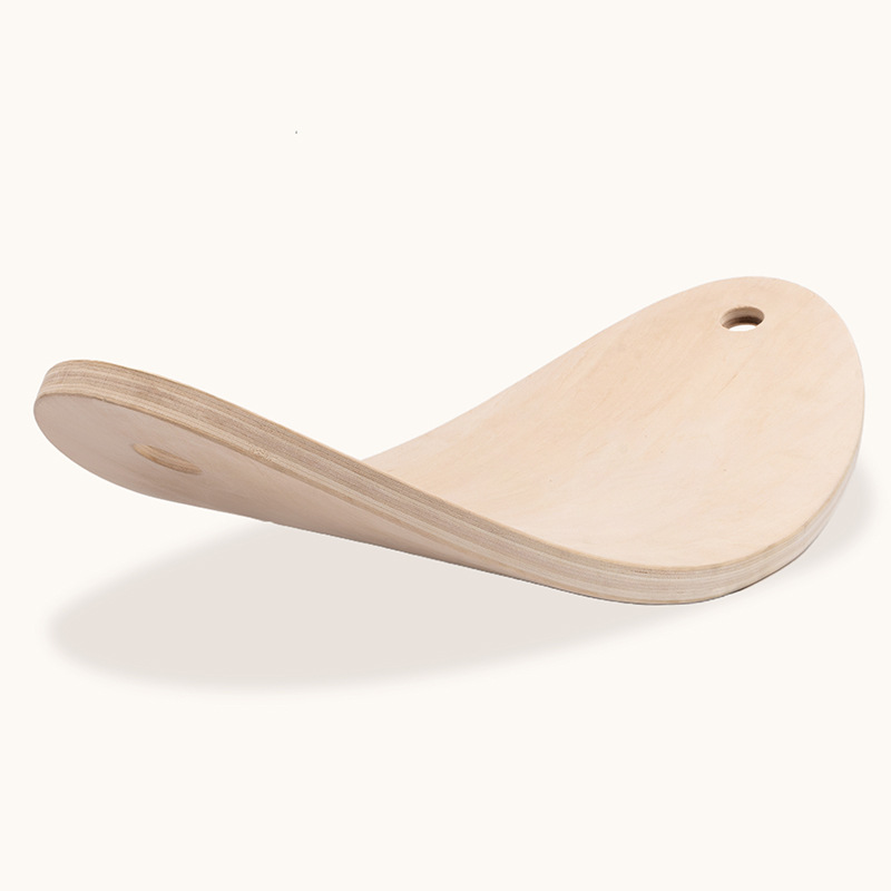 Children Wooden Balance Board Toys Hanging Rocker Curvy Board Games Wooden Balance Board Yoga Indoor Toys for Kids Funny