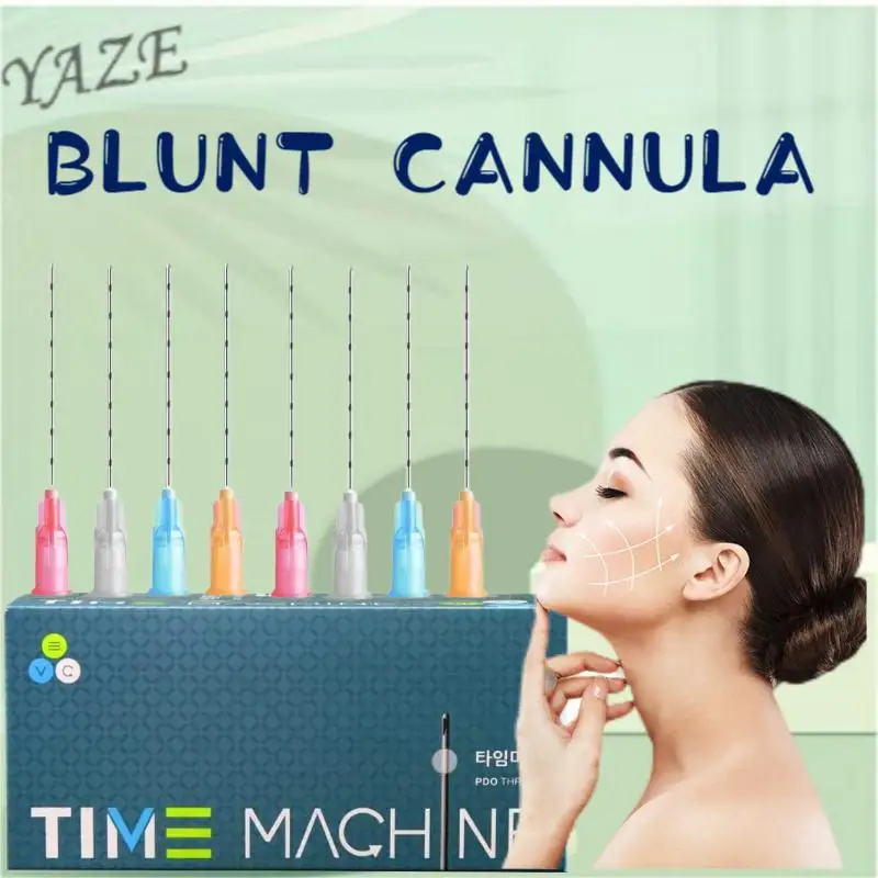 Medical Sterile microcannula 14G 90mm Blunt Tip Micro Cannula Needle for Injectable Hyaluronic Acid Fillers