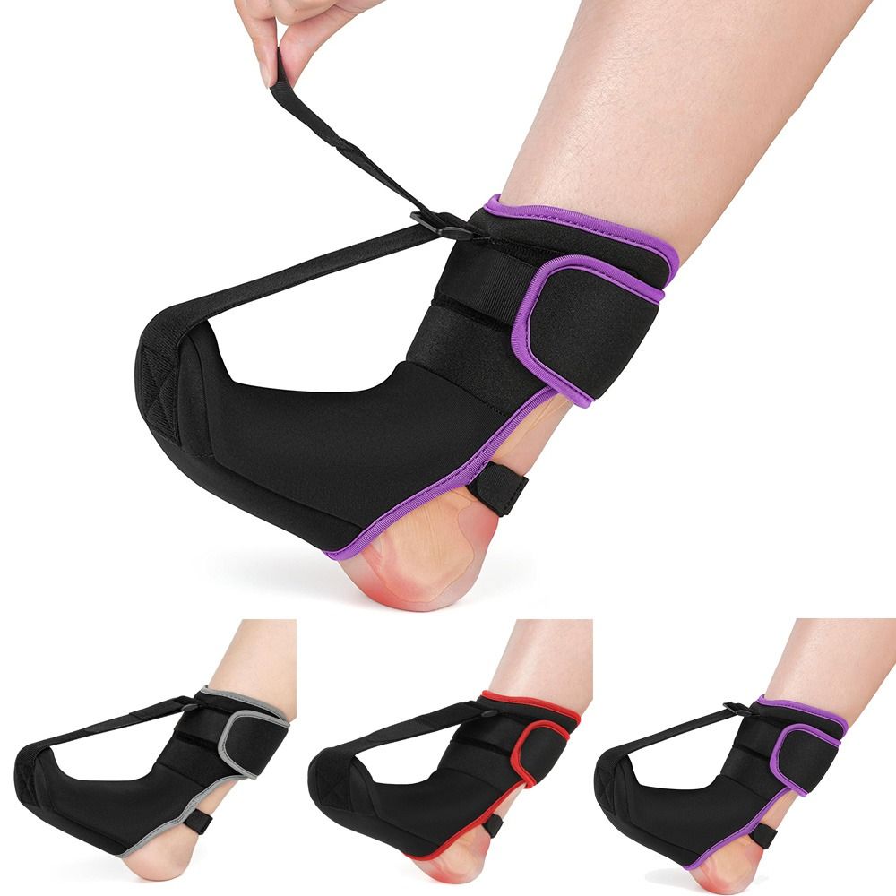 Soft Padding Plantar Fasciitis Night Splint Adjustable Straps Ergonomic Design Foot Drop Brace Sock Comfortable Anti-slip