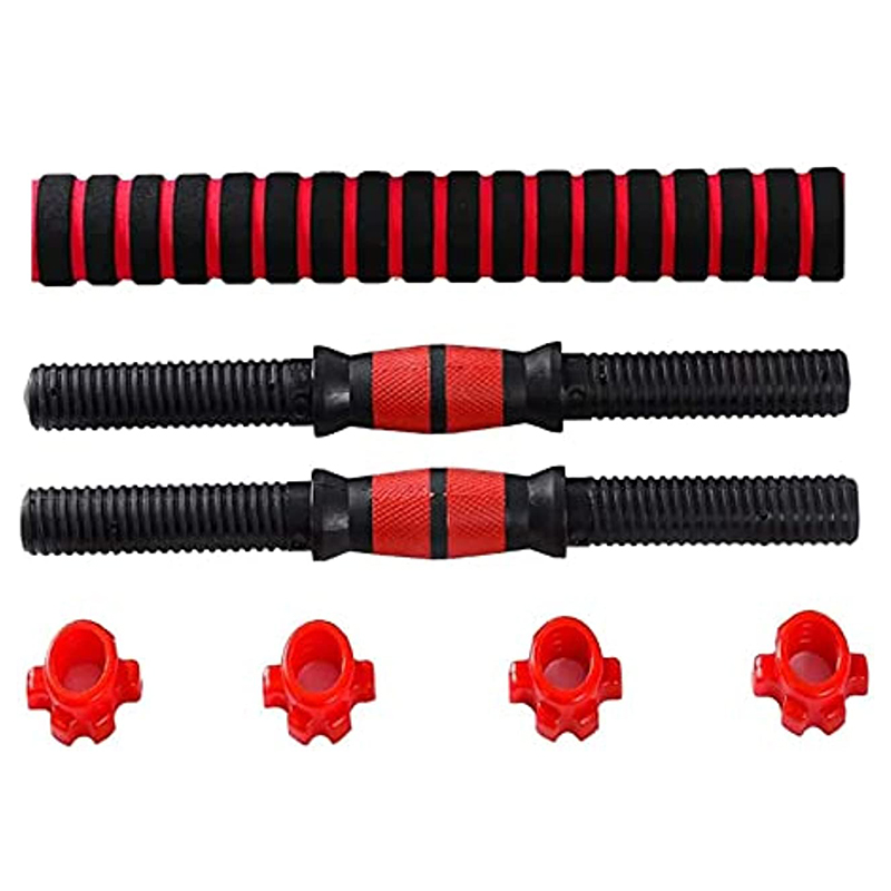 Dumbbell Bar with Barbell Buckle Barbell Bar Threaded Dumbbell Handles Powerlifting Fitness Equipment for Home Gym Accessories