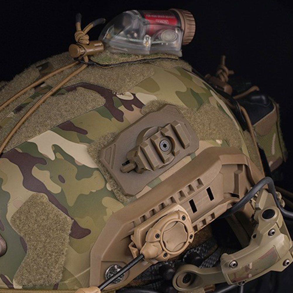 1 set Universal Night Vision Adapter Mount for Flashlight Headlamp Holder Lightweight Durable Plastic Headgear for Biking