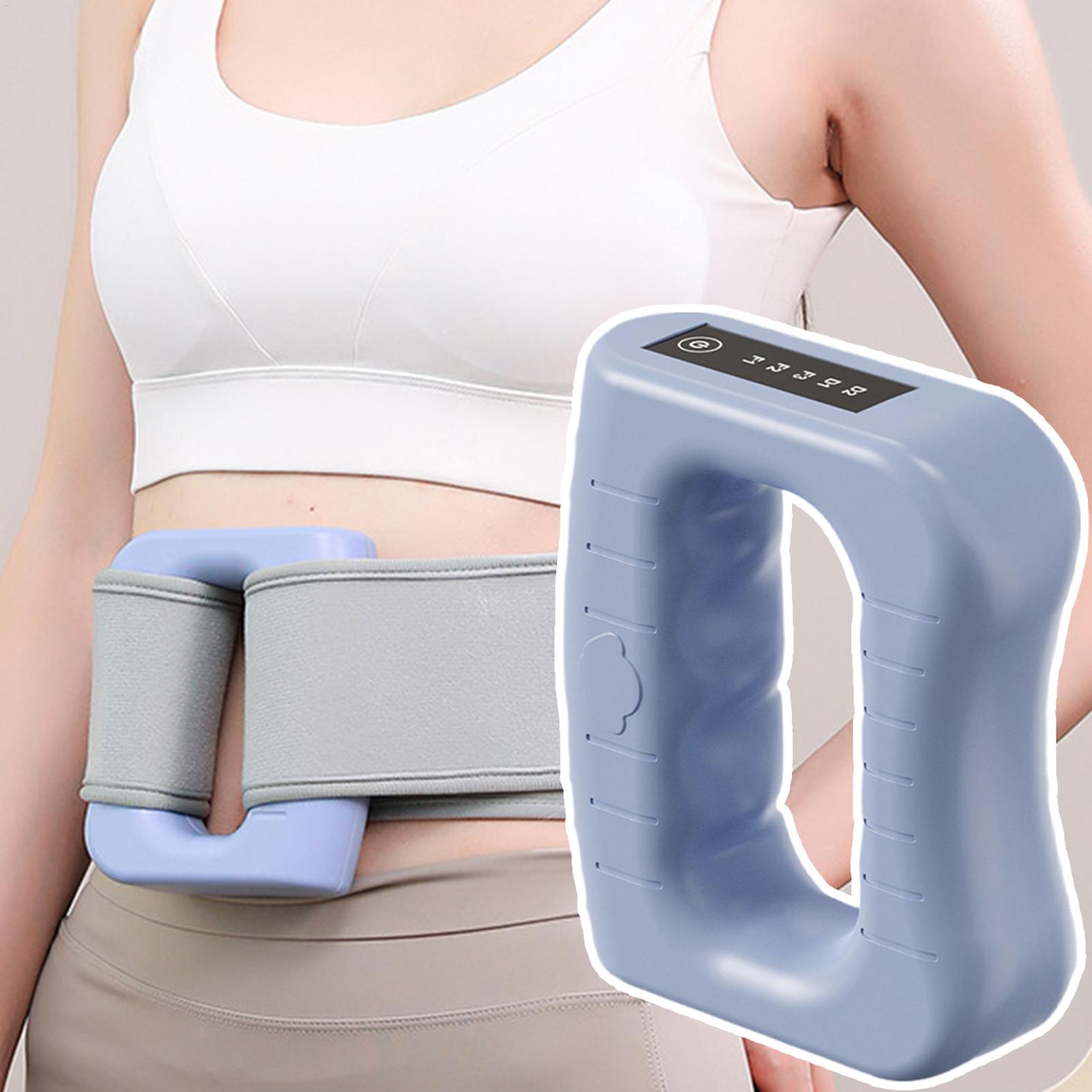 Muscle Massager Electric Waist Massager 5 Vibration Modes Ring Shape Relaxer with Belt for Foot Cervical Spine Legs Waist Muscle