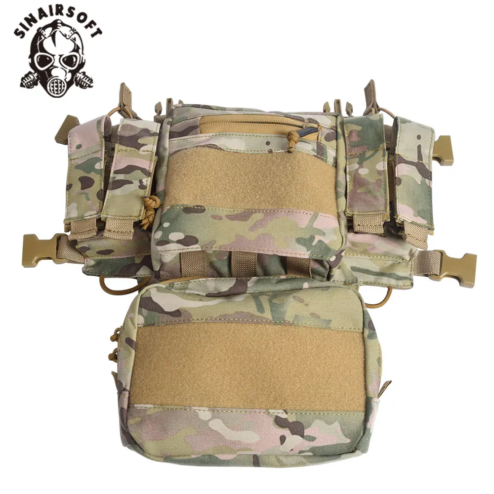 Tactical D3 Tactical Chest Rig Vest M4 5.56 Magazine Insert CRM Harness MOLLE Compatible Adjustable for Hunting