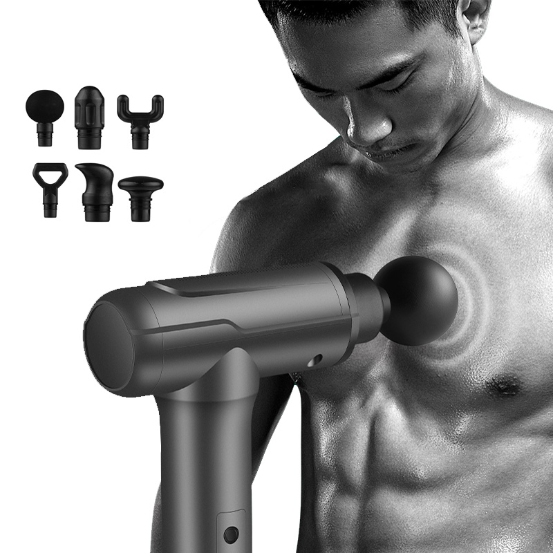 Muscle Pain Relief Kit 6 Pcs Massage Heads Deep Tissue Therapy Fascial Fitness Exercise Electric Massage Gun