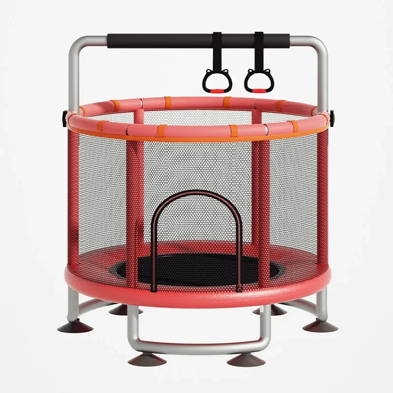 Children's indoor jumping bed rubbing bed small bouncing bed  toy with protective net fitness trampoline