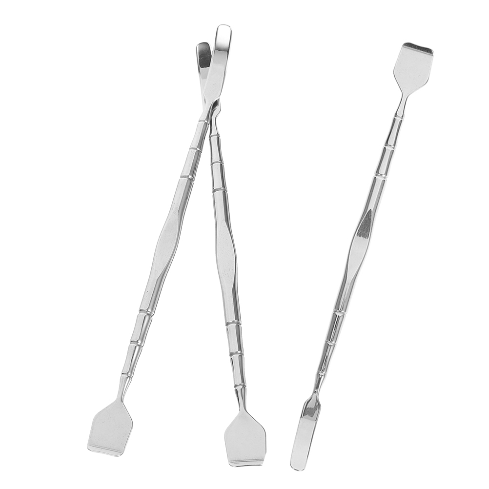 3 Pcs Facial Care Tools Blackhead Cleaning Instrument Spatula Stainless Steel Pimple Extractor