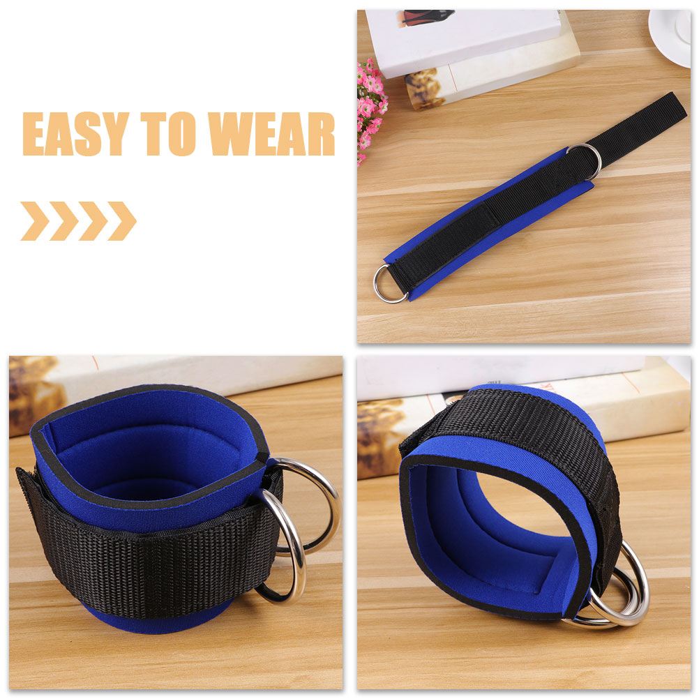 Ankle Strap Fitness Bind Straps Cable Machine Workout Gym Leg Strength Training Dumbbell Foot Attachment Heel Blister Protection