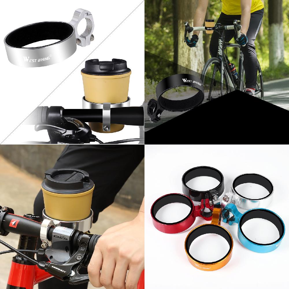 XIHAMA 자전거 커피 홀더 알루미늄 거치대 로드 mtb 일반자전거 통용/사은품 증정, 골드, 3개