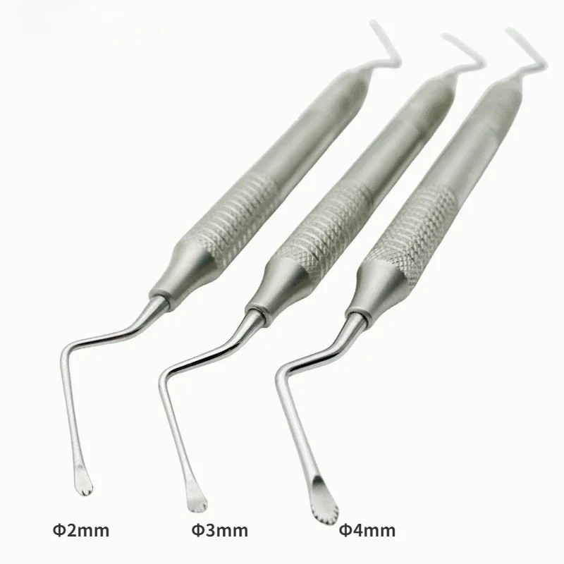 Dental Jagged Curette Stainless Steel Periodontal Bone Curette Implant Instrument Tools