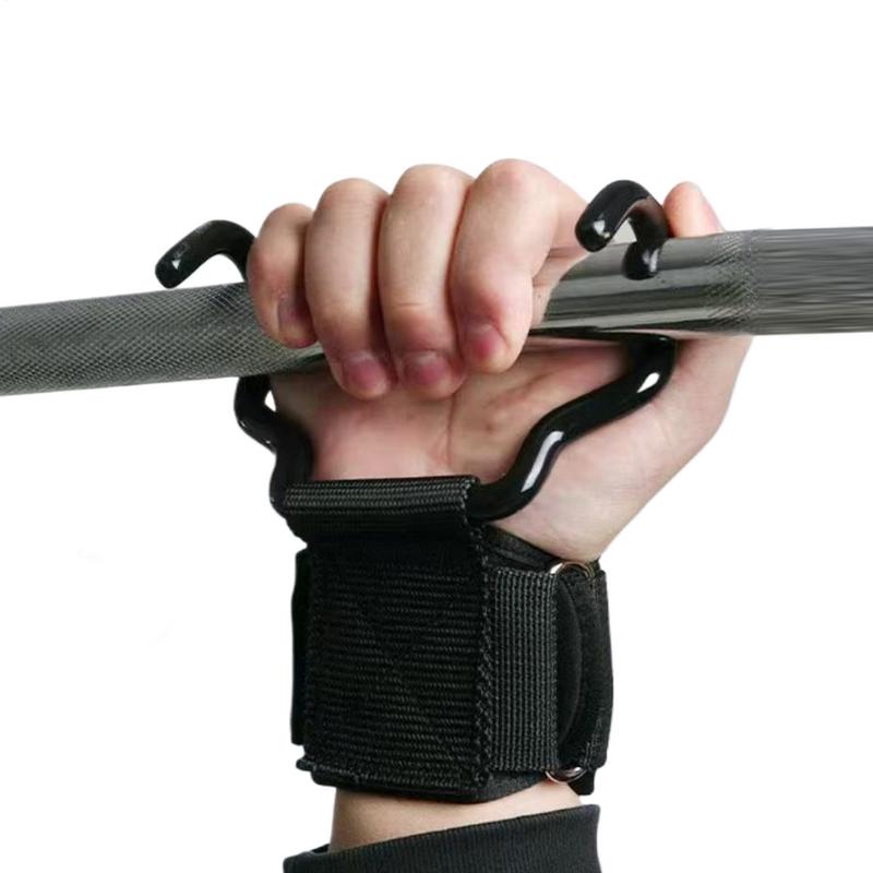 Hand Grip Support For Deadlift Heavy Duty Horizontal Bar Assist Wrist Hook Thickened Filling Design Indoor Fitness Tool For A