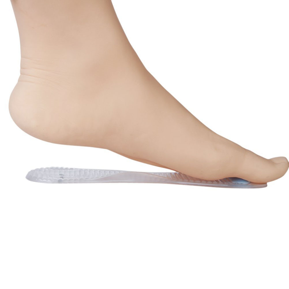 Massage Arch Pad Inserts Transparent Gel Insoles 18 5x6cm Non Slip Adhesive Bottom High Heels S als Pain Relief Cushioning