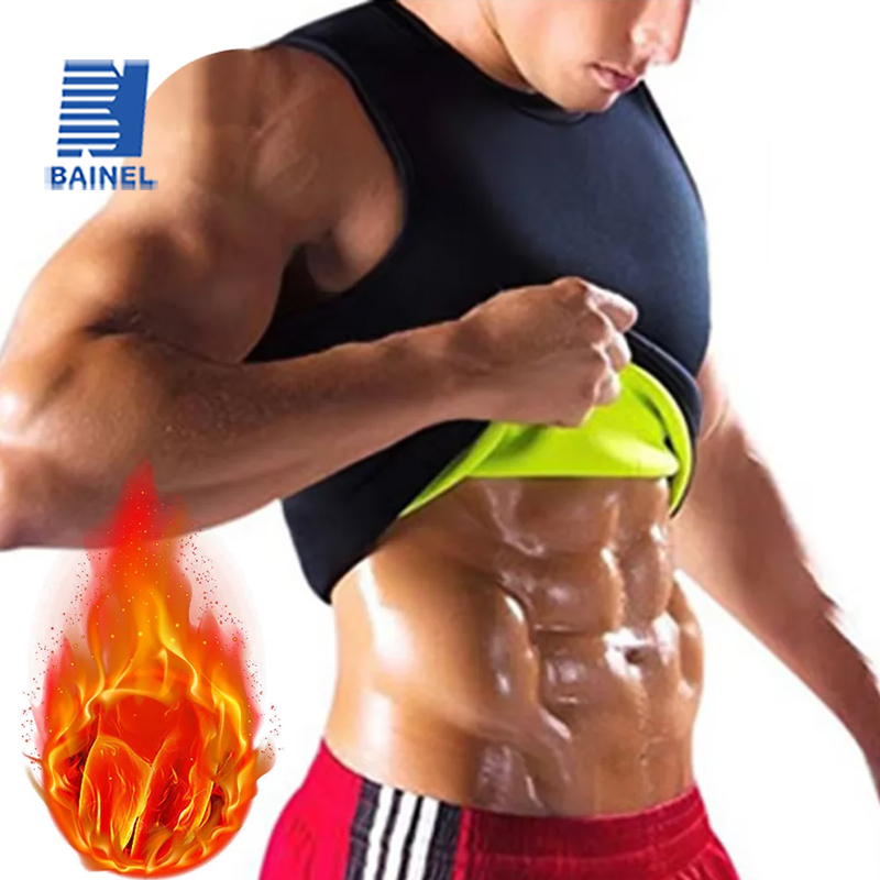 Men Slimming Body Shaper Modeling Vest Belly Reducing Shapewear Fat Burning Weight Loss Waist Trainer Sweat Corset Gym Tank Tops