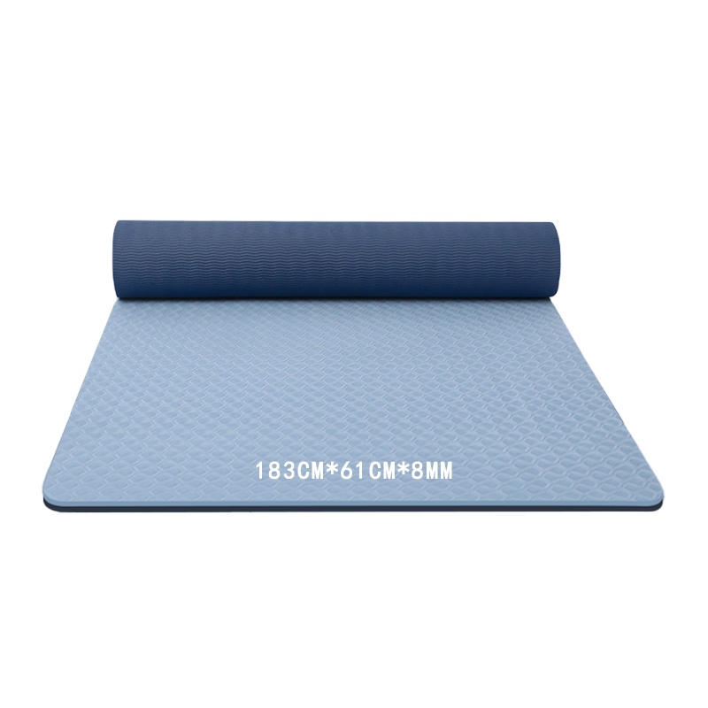 Best Selling Eco Friendly Non Slip 8mm Thickness TPE Yoga Mat Exercise Mat  Pilates Equipment
