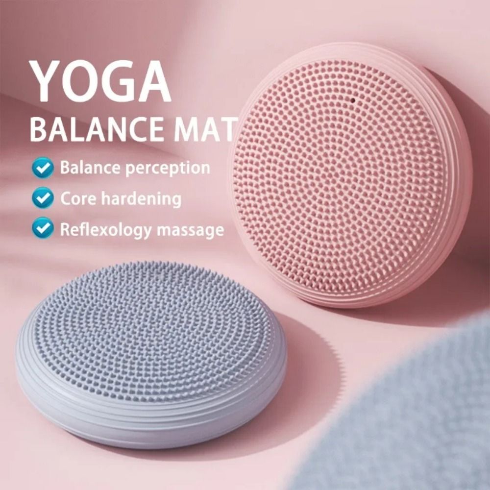 Exercise Core Muscles Yoga Balance Air Cushion Muscle Relaxation Inflatable Round Inflated Pad Soft Molded Spike Foot Massage