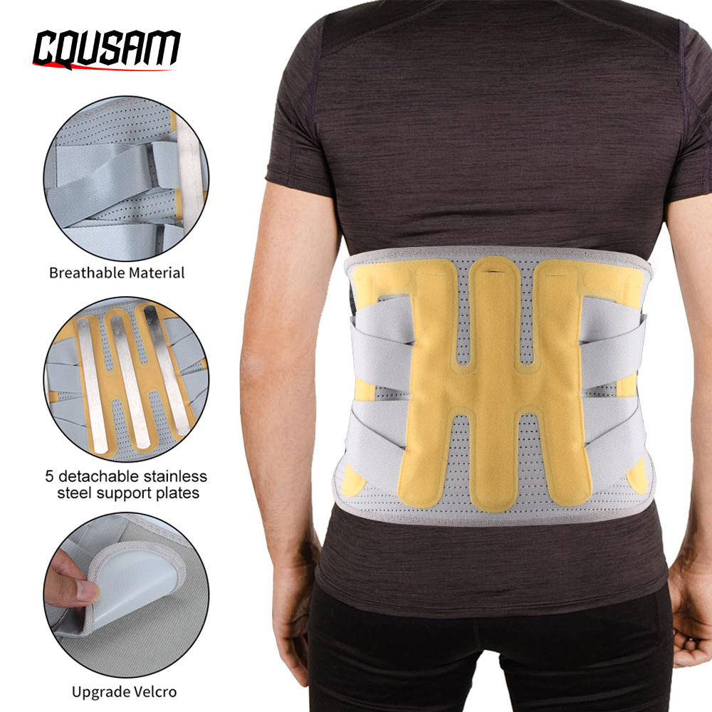 1PCS Lumbar Support, Lower Back Brace Support for Pain Relief, Scoliosis, Herniated Disc, Sciatica - Adjustable - Men and Women
