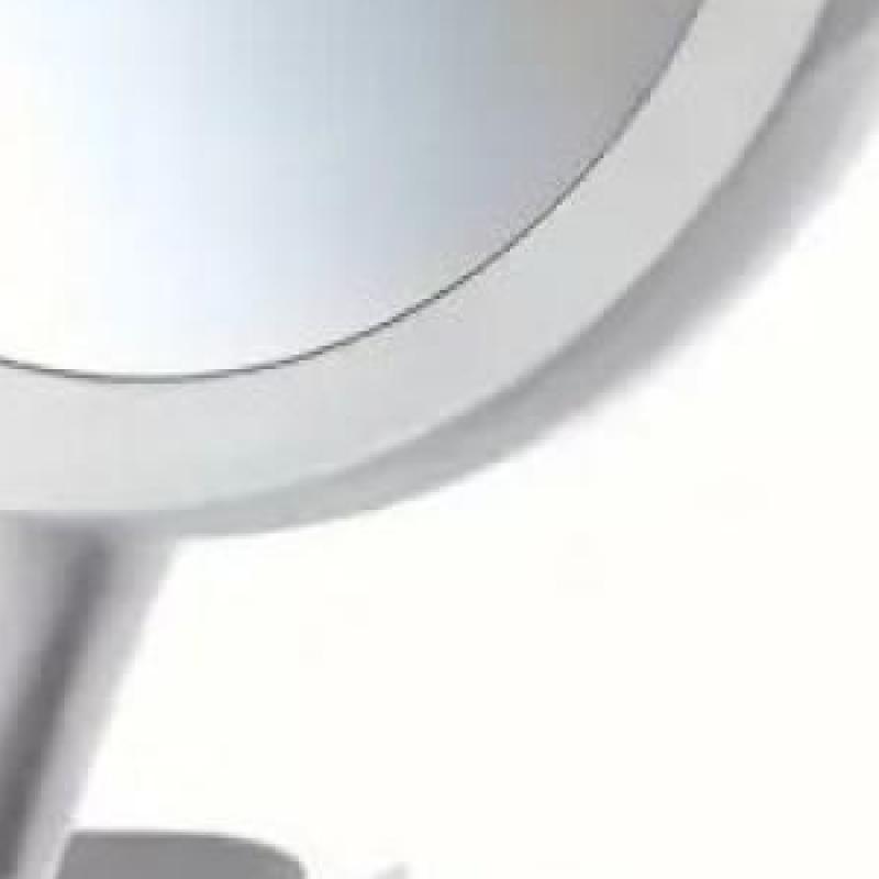 Foldable LED Makeup Mirror, 1X & 10X Magnification, Adjustable Brightness, Compact Design, Perfect for Dressing Table, White