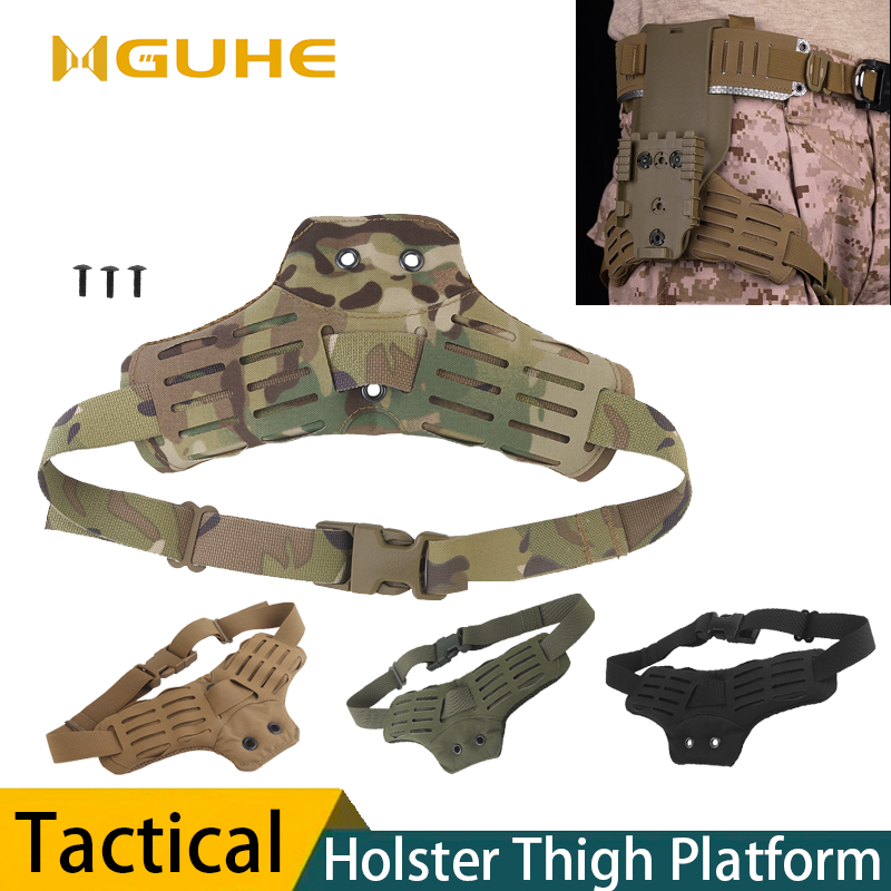 Universal Tactical Drop Leg Holster,ARC RTI DUTY Mount Accessory,Base for Glock 17, 19, M9 Waist Platform, Quick Locking