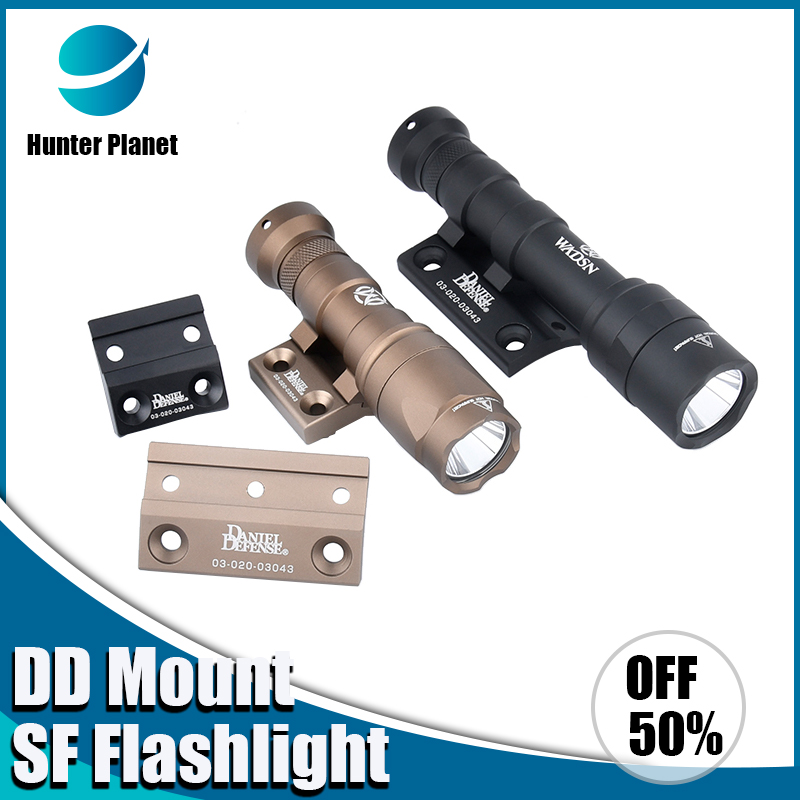 M-LOK Rail for SF M300 M600 Scout Light Side Mount DD CNC Keymod Tactical Flashlight Base Mounts Hunting Accessories