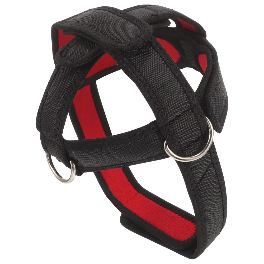Nylon Webbing Head Training Harness Cervical Stretch Weight Bearing Neck Muscle Trainer Adjustable Fitness Equipment