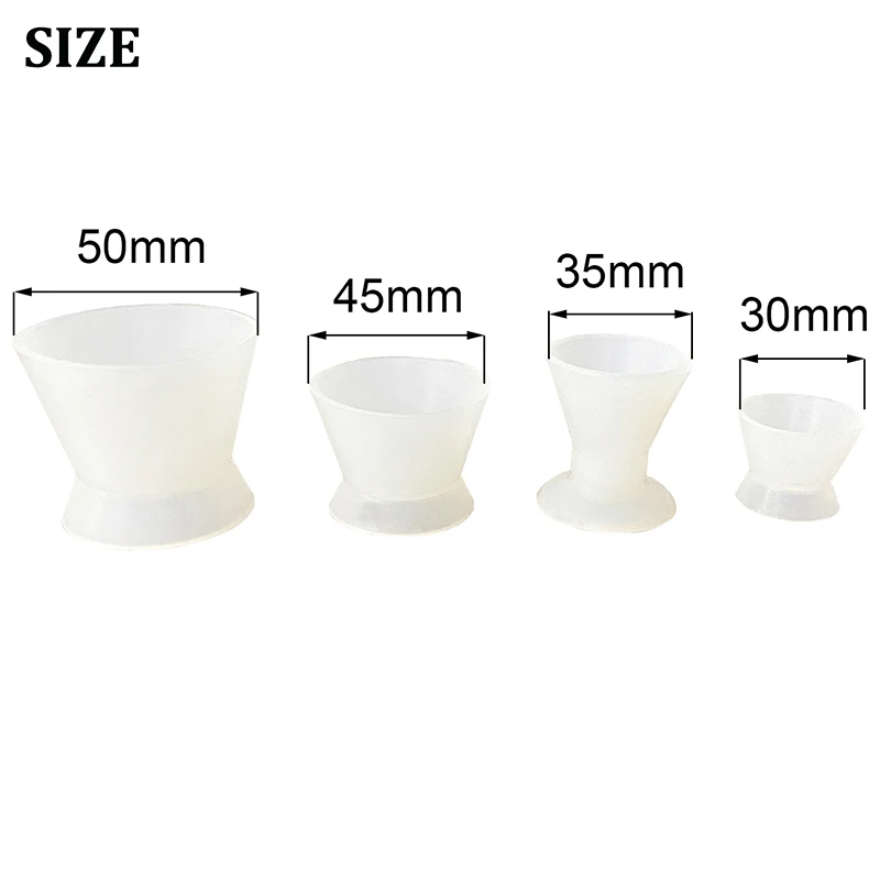4Pcs Dental Silicone Mixing Bowl Dappen Dishes for Teeth Whitening Dentist Laboratory Tools Odontologia Material