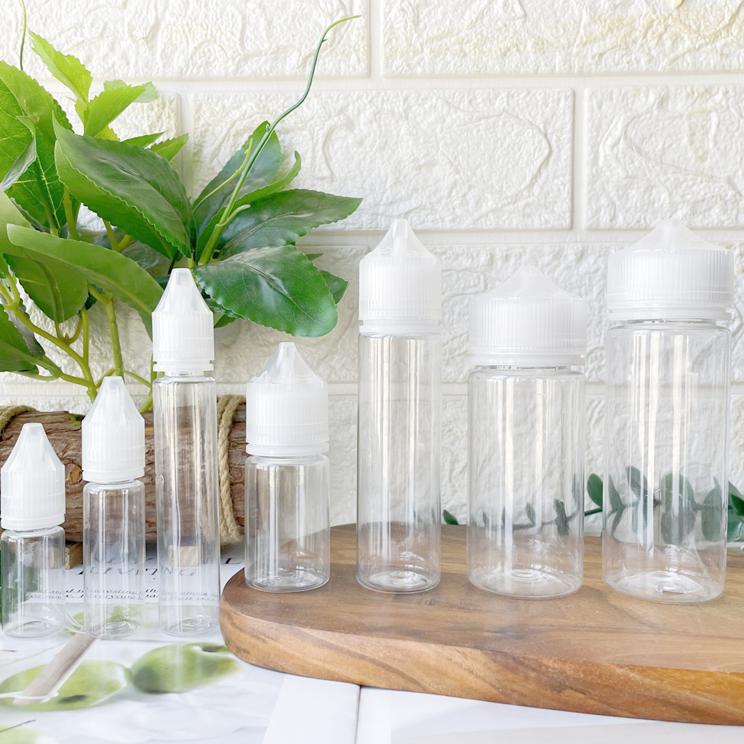 Custom Squeeze Plastic Dropper Bottles Childproof Cap Cosmetic Packaging Empty Juice Oil Bottles 10ml 15ml 30ml 60ml 100ml 120ml