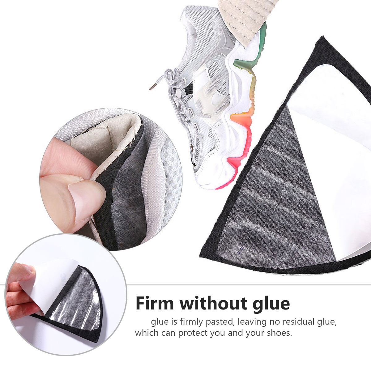 Invisible Heel Pads Self Adhesive Anti Wear Shoe Stickers Foot Care Protector High Cushion Grips Shoes Comfort Material Blister