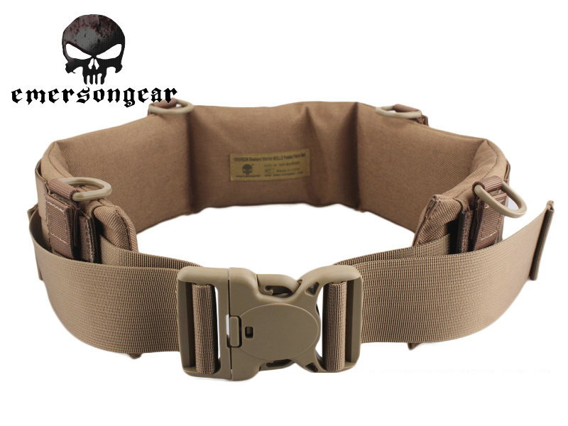 Emersongear Molle Padded Patrol Belt Airsoft Combat Belt Coyote Brown EM5584