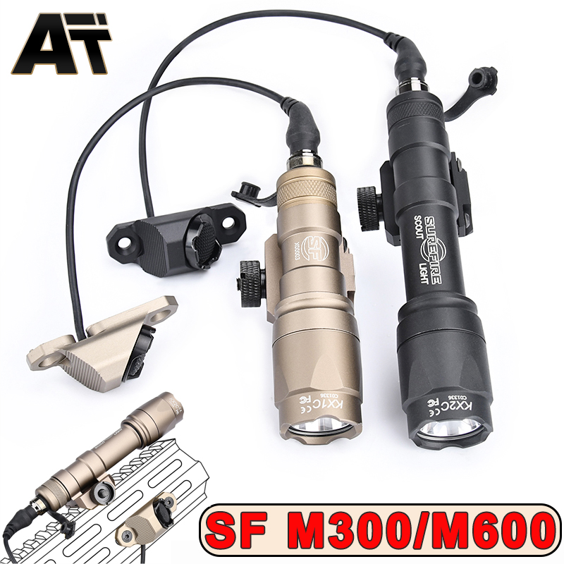 Tactical Surefir M300/M600 Flashlight LED Hunting Light ModButton Metal Switch For MLOK KEYMOD System Rail Airsoft Lamp Gear