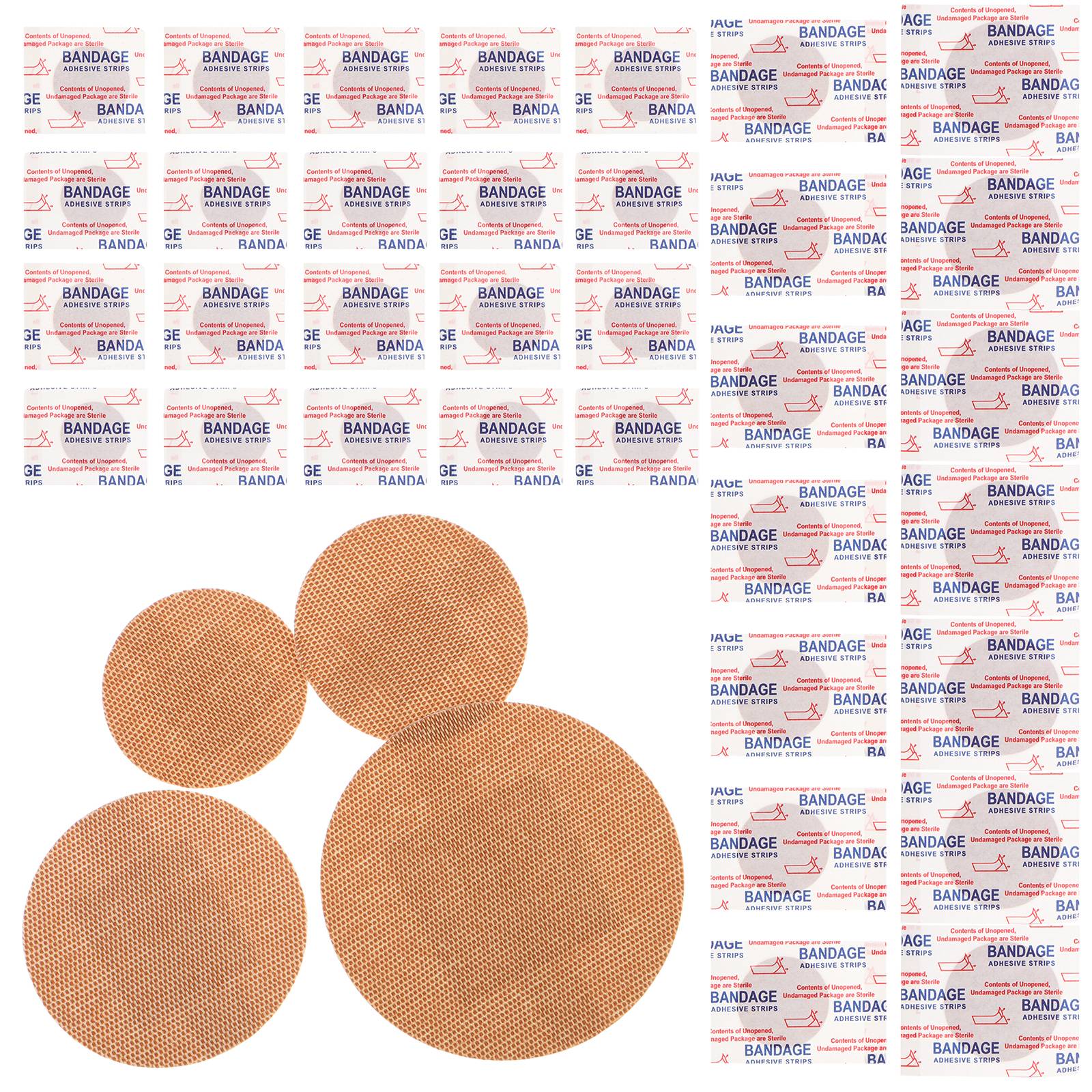 80PCS Round Fingertip Elastic Cloth Flexible Wrap Breathable Material Small Bandages Durable Fabric Thumb Bandage Circle