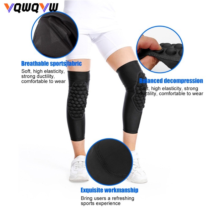1Pcs Crashproof Knee Support Protective Honeycomb Sport Leg Knee Pads Gear Breathable Basketball Knee Brace For Kids Child