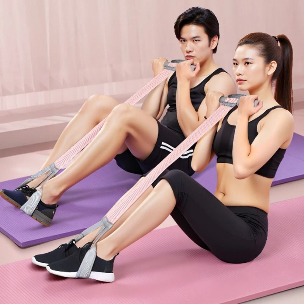 Multi-Purpose Elastic Resistance Band with Handles Latex Anti-Break Resistance Bands Black Thicken Ankle Pull Rope Cross Fit