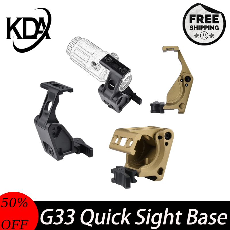 WADSN G33 FTC Metal CNC Quick Scope Mount Base Foldable Hunting Optic FAST G33 Magnifier Aim Mount Hunting Accessory