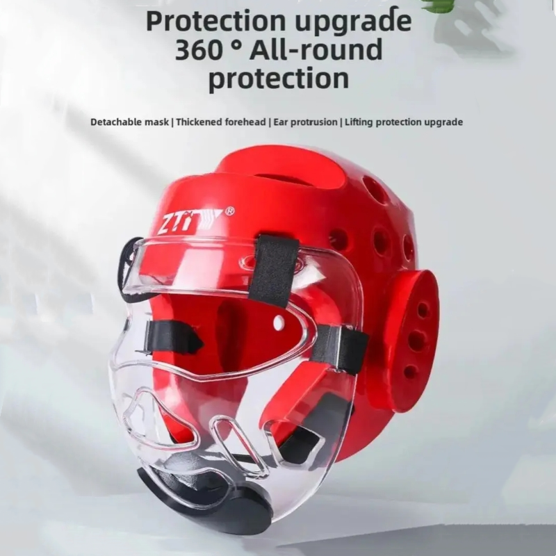 Taekwondo Helmet Adult Children Martial Arts Fight Face Mask Shock Absorption Headgear Protect for Boxing MMA Karate Training