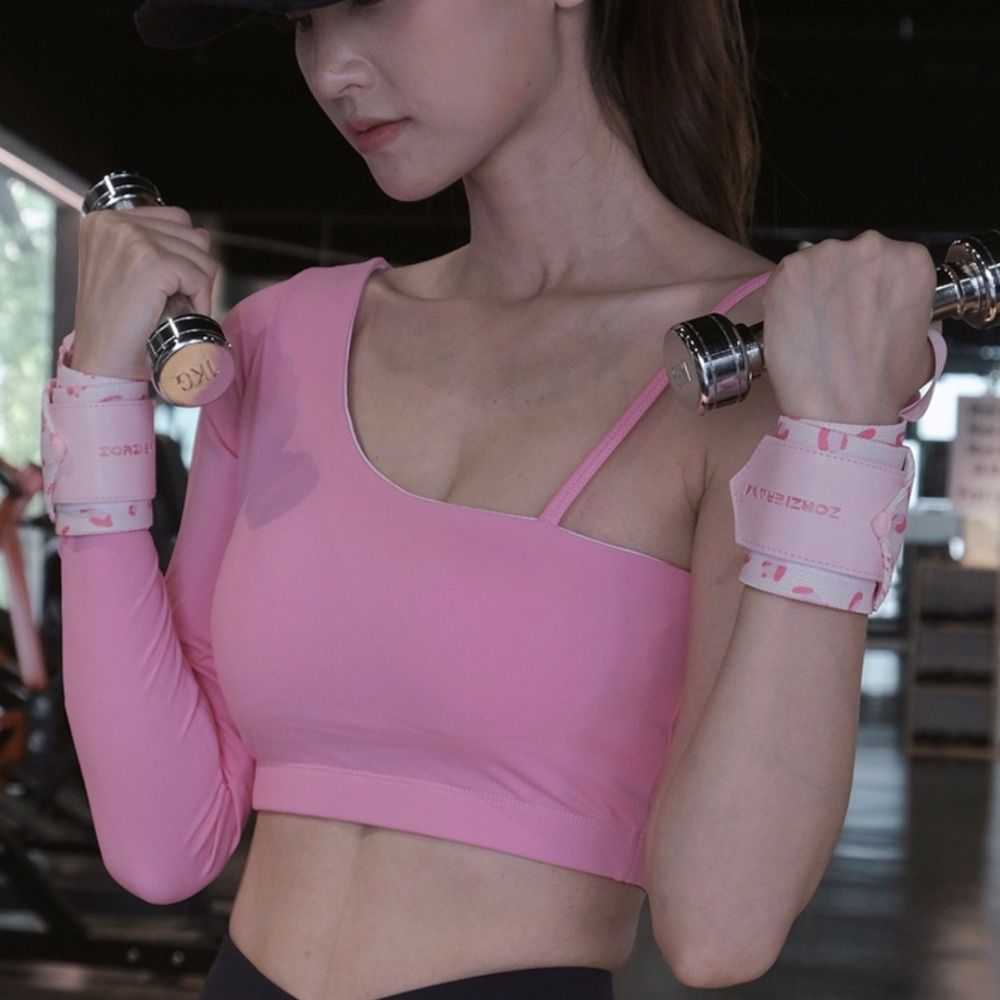 1 Pair Adjustable Women Sports Wristband Compression Soft Woman's Fitness Wristband Lightweight Breathable Fitness Protect Band