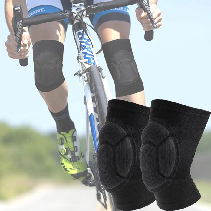 1Pair Men Women Knee Pads Protector Collision Avoidance with Thick EVA Foam Padding for Volleyball Basketball House Cleaning Pad