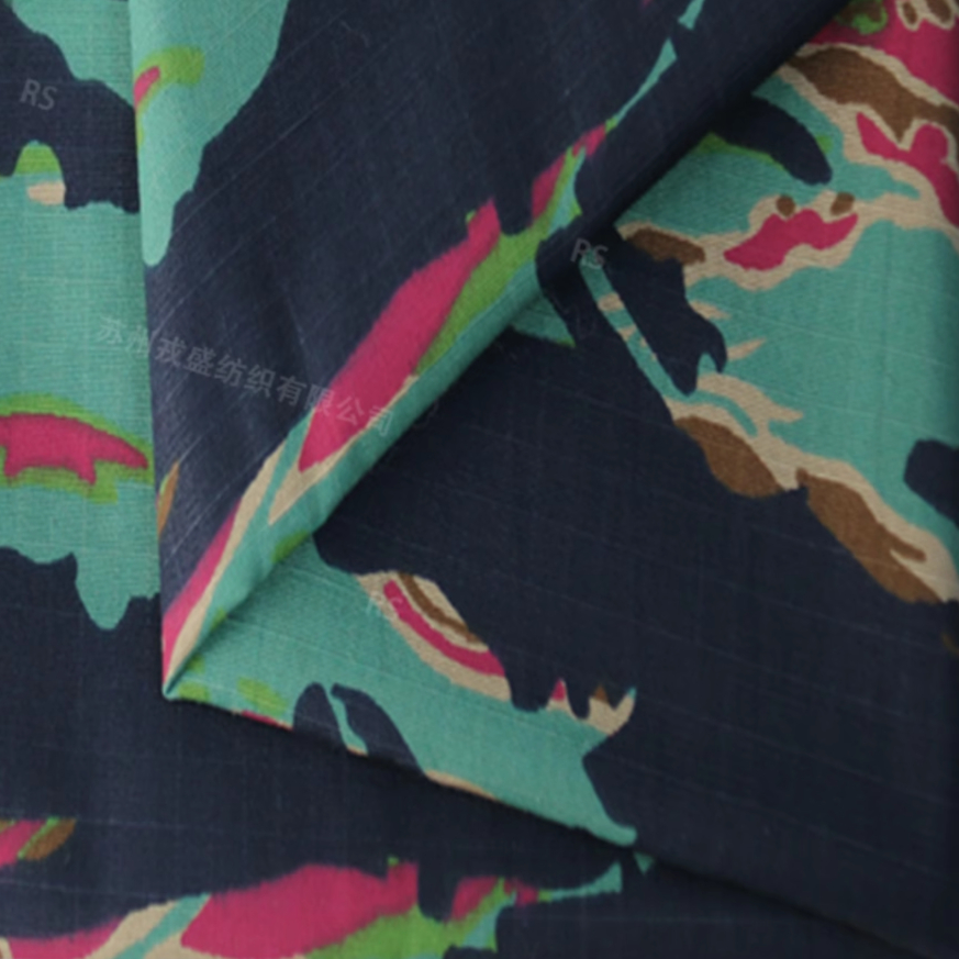 1.5Meter Width Nylon Cotton Tiger Stripe Camouflage Fabric Wear Resistant Breathable Cloth for DIY Uniform
