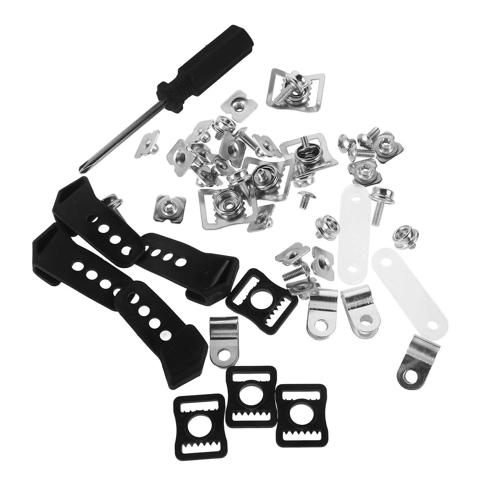 49 Pcs Football Hockey Baseball Repair Kit Visor Clips Screws Nuts Chin Strap Buckles Sports Helmets Accessories Durable