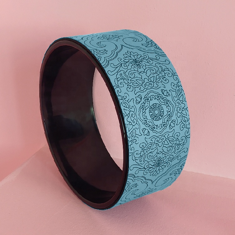 Yoga Wheel 12.6 Inch TPU Yoga Wheel Massage Wheel Yoga Assist Foam Roller for Stretching Increasing Flexibility