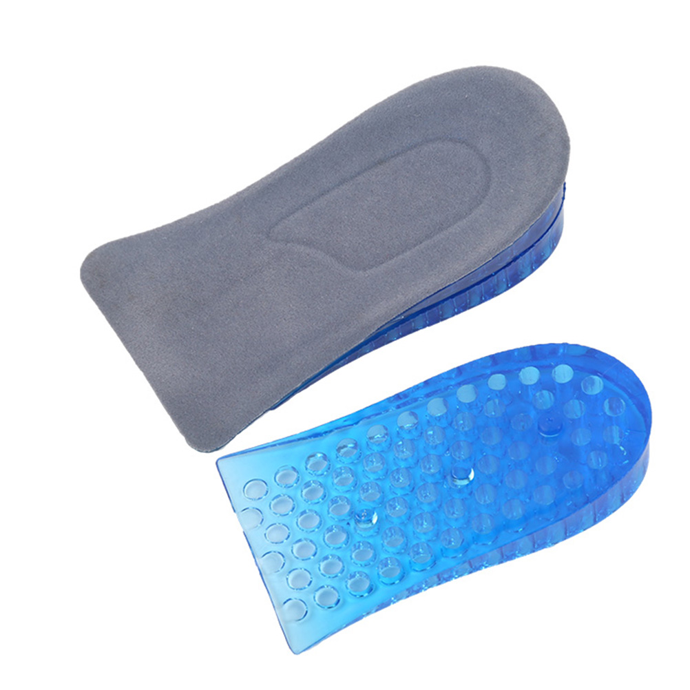 Height Increasing Insoles Inner Elevator Heel Lift Pad Non Slip Comfortable Silicone Honeycomb Suitable All Shoes Boots Athletic