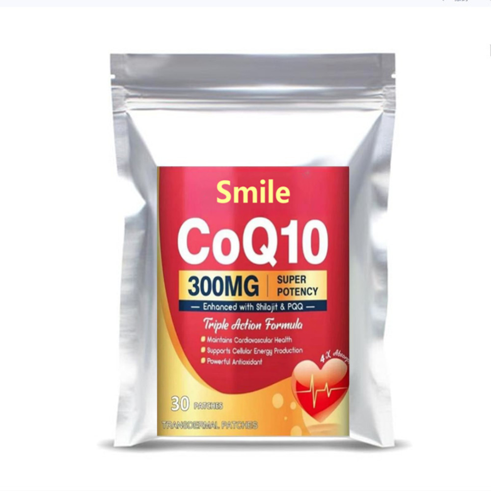 Coenzyme Q10 Transdermal Patches 30 Count for Heart & Brain Health Energy Boost Powerful Antioxidant One Month Supply