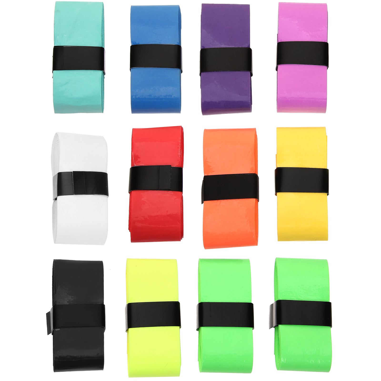 12pcs Anti Slip Handle Straps Badminton Tennis Racket Tape Sweat Absorbing Grips Durable Racket Handle Tapes Sports Accessories