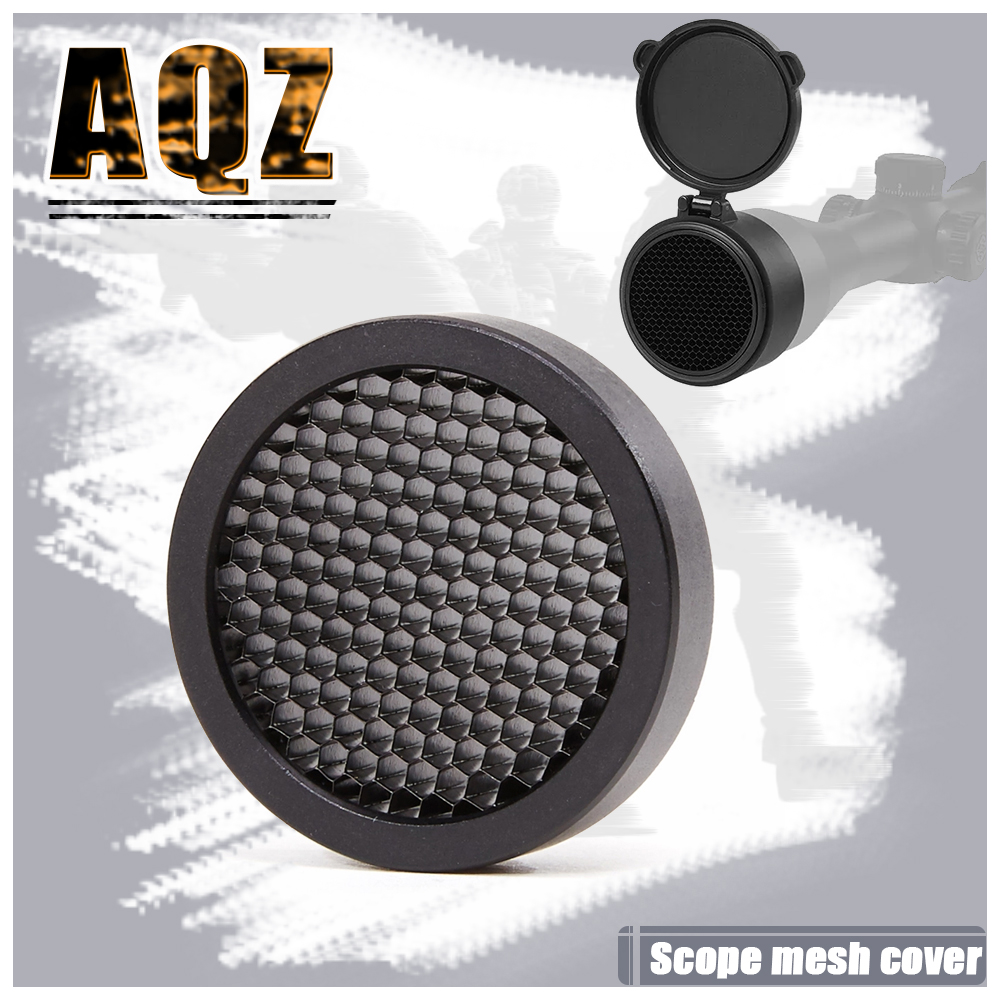 44/50/56MM Rifle Scope Sunshade Protective Caps Honeycomb Mesh Scope Protector