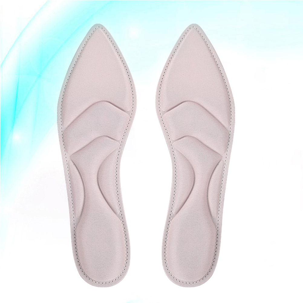 High Heels Insoles Shock-absorbing Breathable Super Soft Sponge Stability Cushioning 4D Design Walking Comfort Pad Inserts Foot