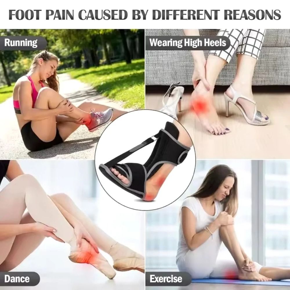 Fixed Plantar Fasciitis Splint Brace Adjustable Compression Dorsal Drop Foot Orthopedic Brace Comfortable Breathable