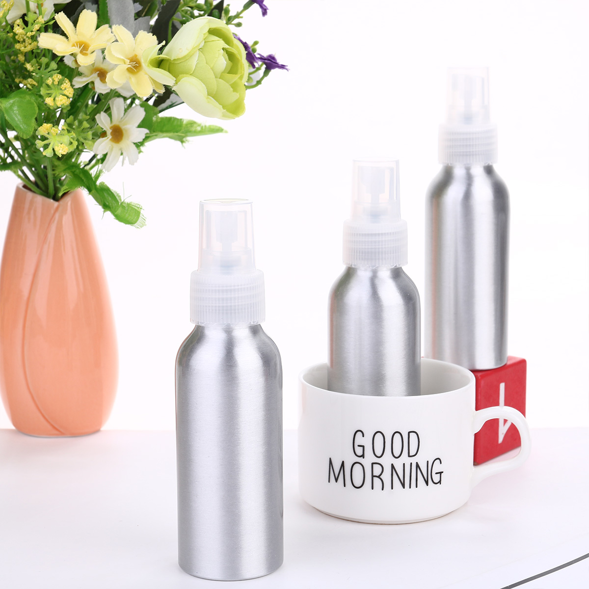 10 Pcs Disinfection Spray Bottle Nozzle Perfume Pump Handheld Portable Travel Mini
