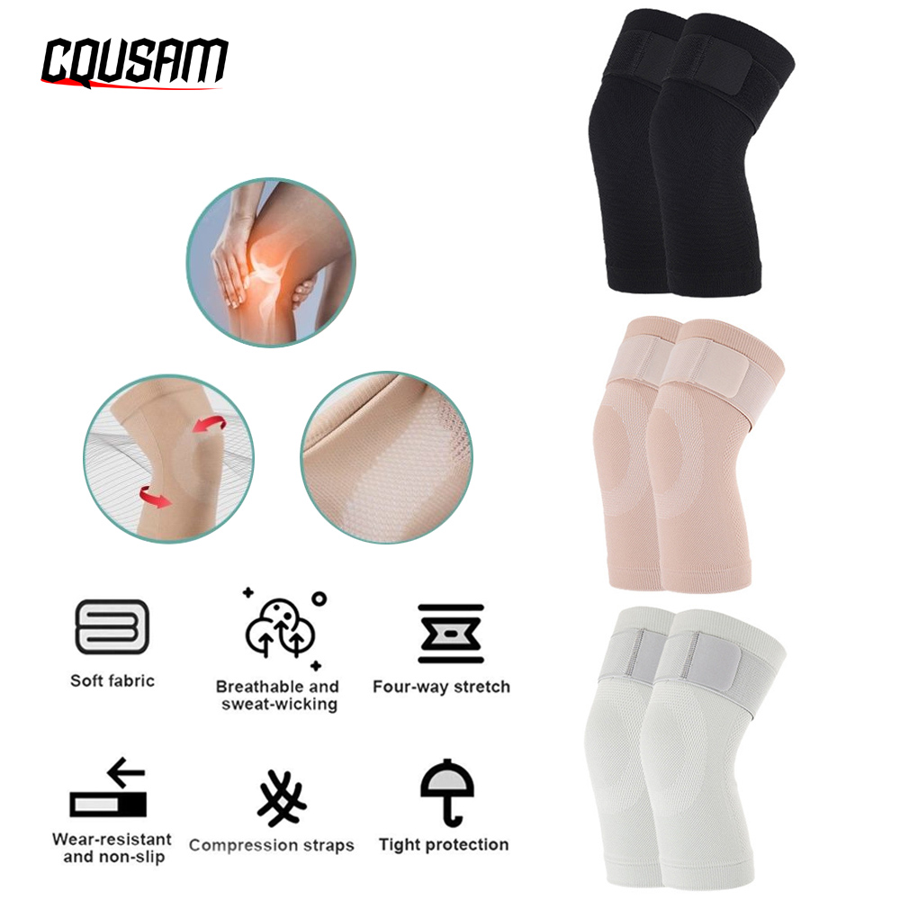1Pair Knee Sleeves Compression Sleeves Elastic Breathable Knee Brace for Knee Support, Arthritis Pain Relief, Pain Management