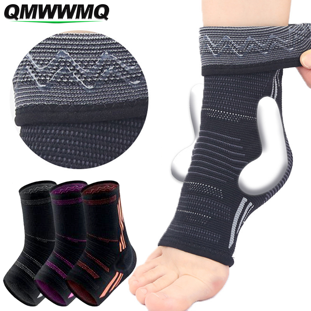 1Pcs Compression Ankle Brace, Silicone Ankle Sleeve Support, Pain Relief from Plantar Fasciitis, Achilles Tendonitis, Joint Pain