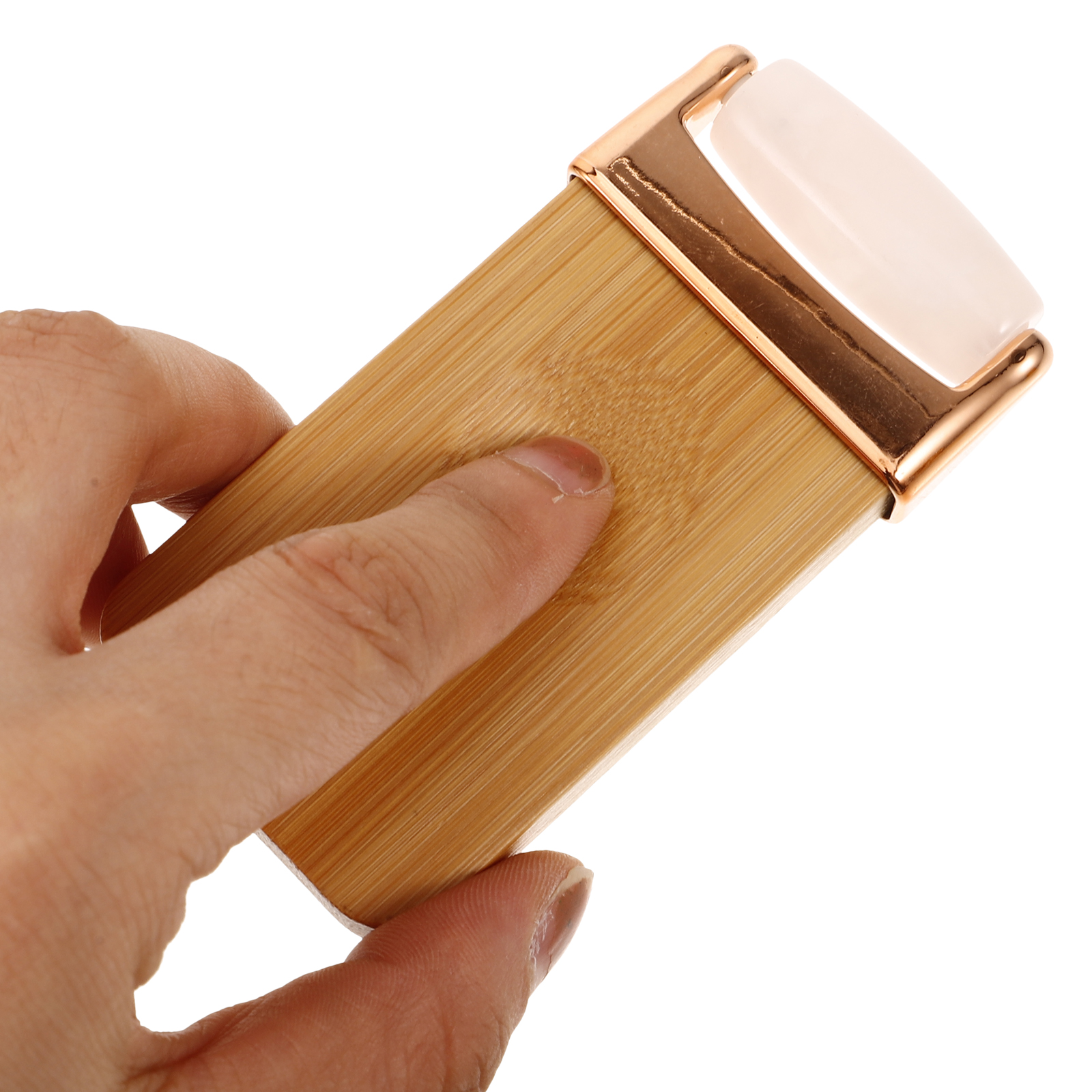 Jade Massager Facial for Face Stainless Steel Massagers Roller Wooden Scraping Woman Massaging Tool