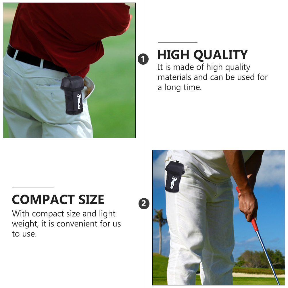 2Pcs Golf Ball Pouch Portable Polyester Storage Bag Compact Holder Training Supplies Outdoor Practical Gift Lovers